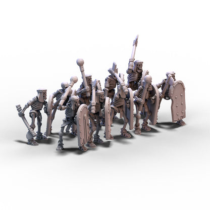 Eternal Dynasties | Ancient Skeletons with Hand Weapons | 28mm/32mm