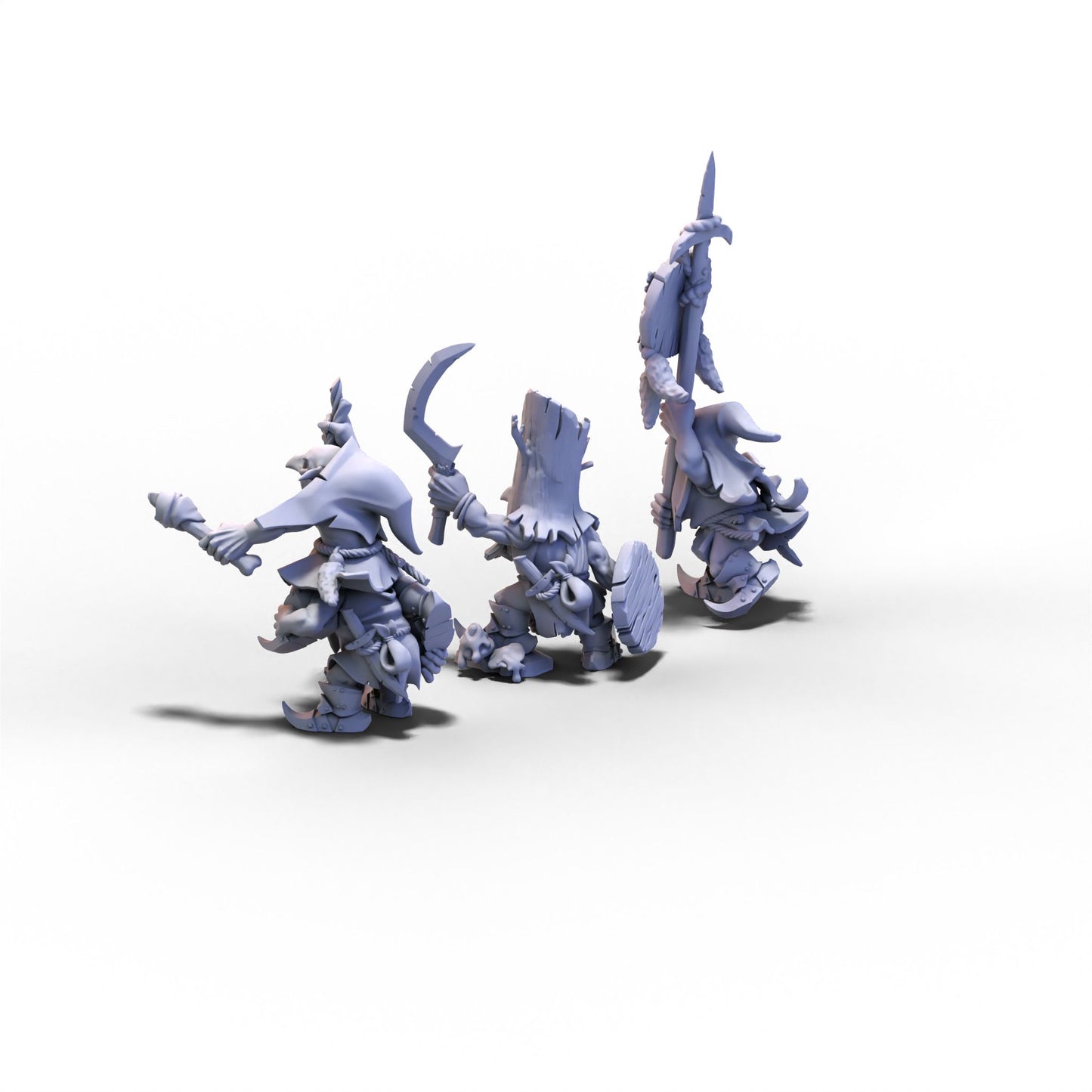 Goblin Tribes | Swamp Goblins with Pikes | 28mm/32mm