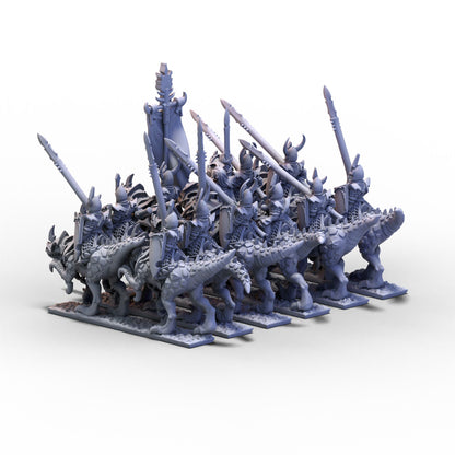 Dire Elves | Heavy Cavalry Unit 2 | 10mm/15mm