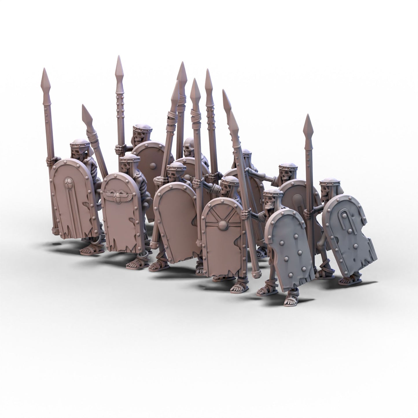 Eternal Dynasties | Ancient Skeletons with Spears | 28mm/32mm