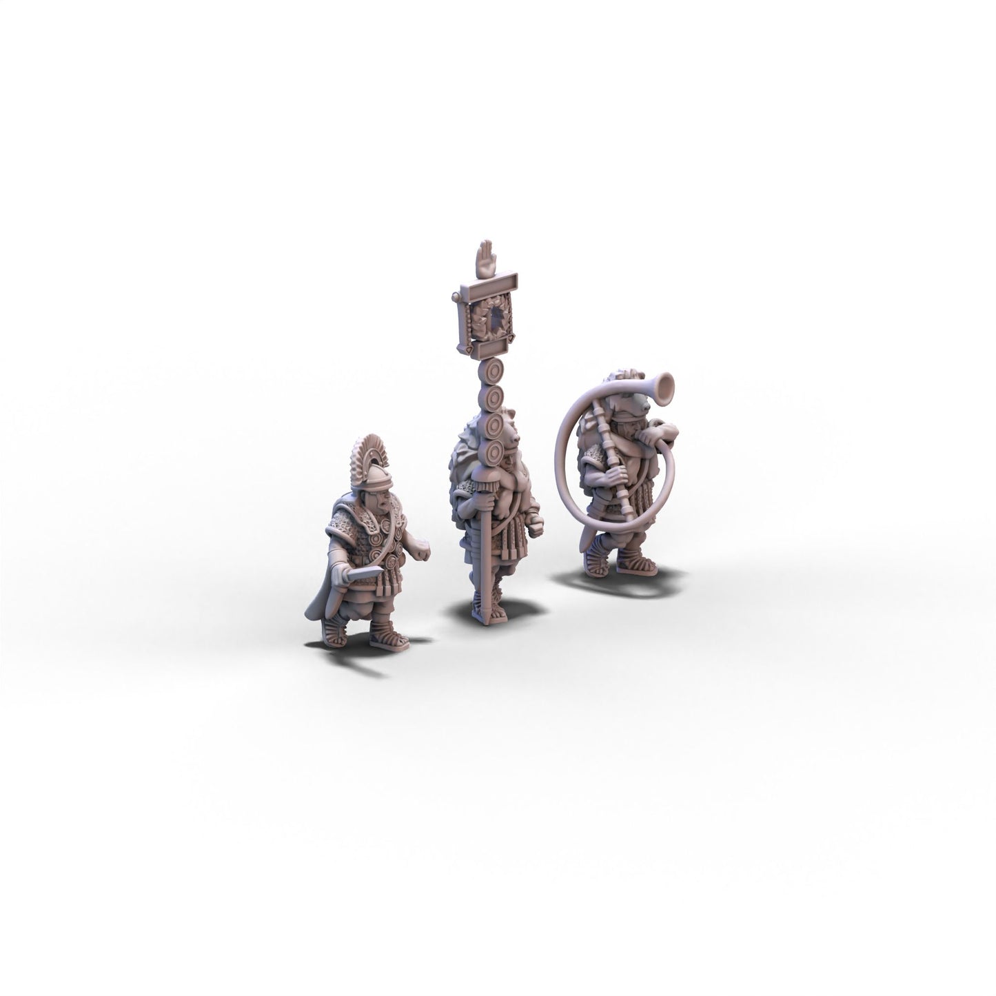 Imperial Rome | Roman Legionaries Command Group B | 15mm/28mm miniatures