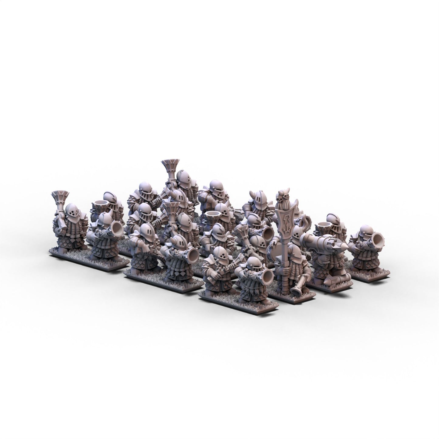 Dwarf Demonsmiths | Blenderbusses (Helmets) Unit 1 | 10mm/15mm