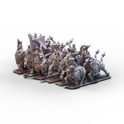 Dwarf Demonsmiths | Centaurs Unit 1 (Big Hats) | 10mm/15mm