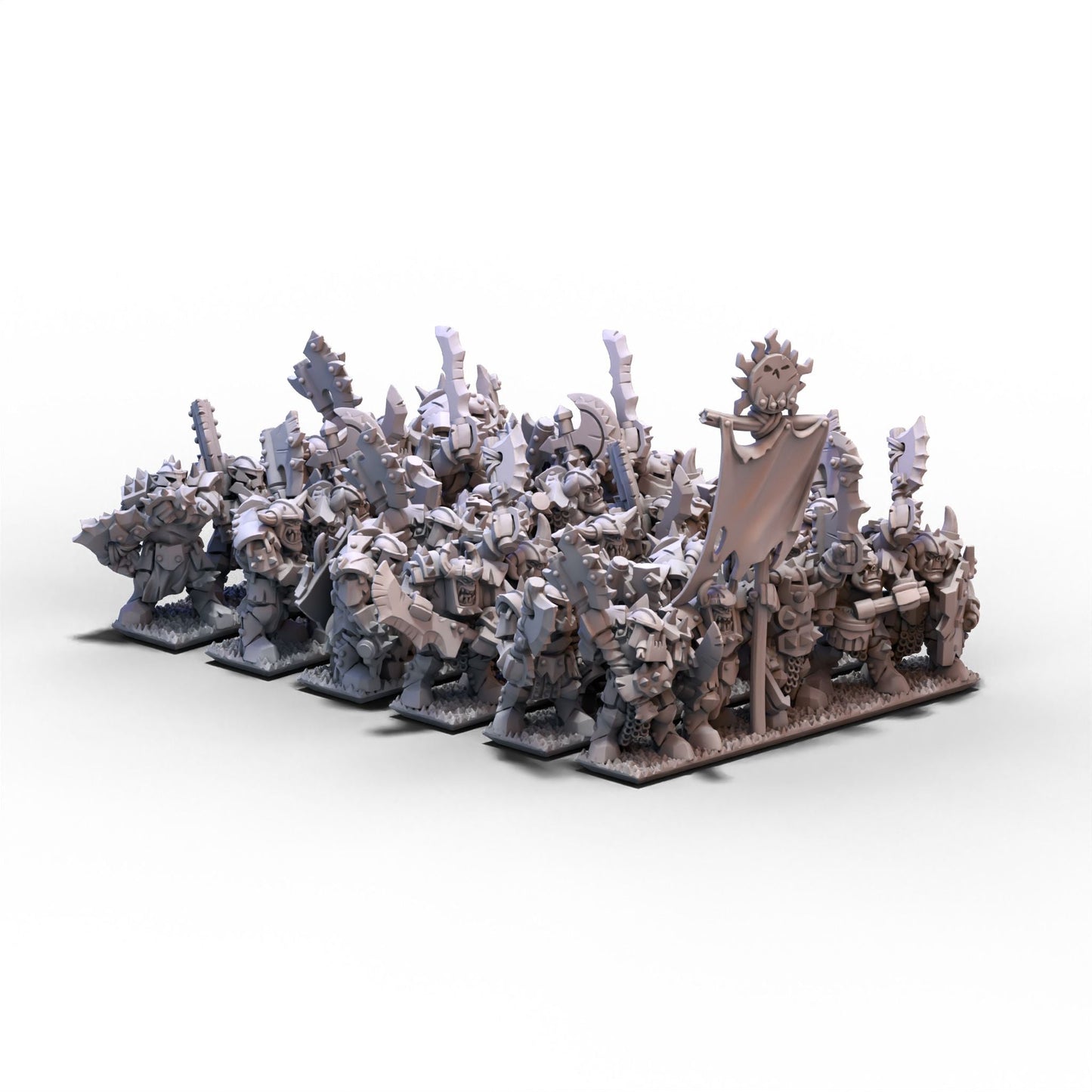 Orcs and Goblins (FD) | Heavy Orcs Unit 2 | 10mm/15mm