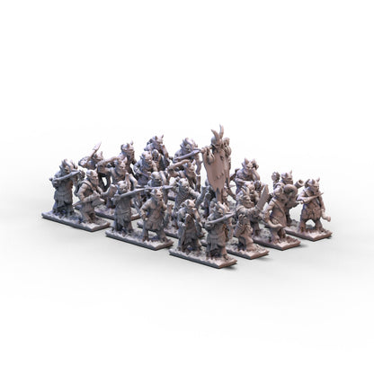 Beastmen | Beast Herd Archers Unit 1 | 10mm/15mm