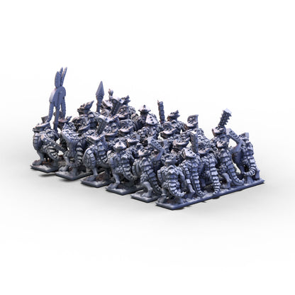 Reptilians | Warrior Infantry Unit 1 | 10mm/15mm