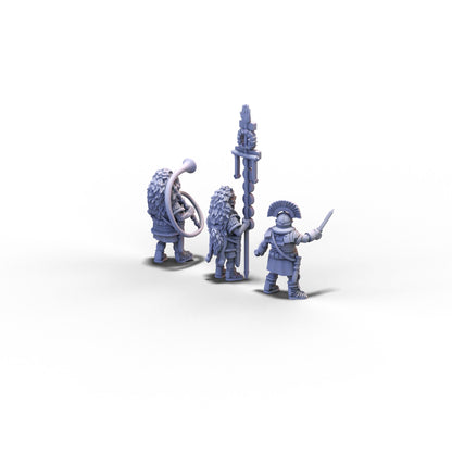 Imperial Rome | Roman Legionaries Command Group A | 15mm/28mm miniatures