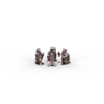 Germany | Afrika Korps Medium Mortar | 15mm/28mm miniatures