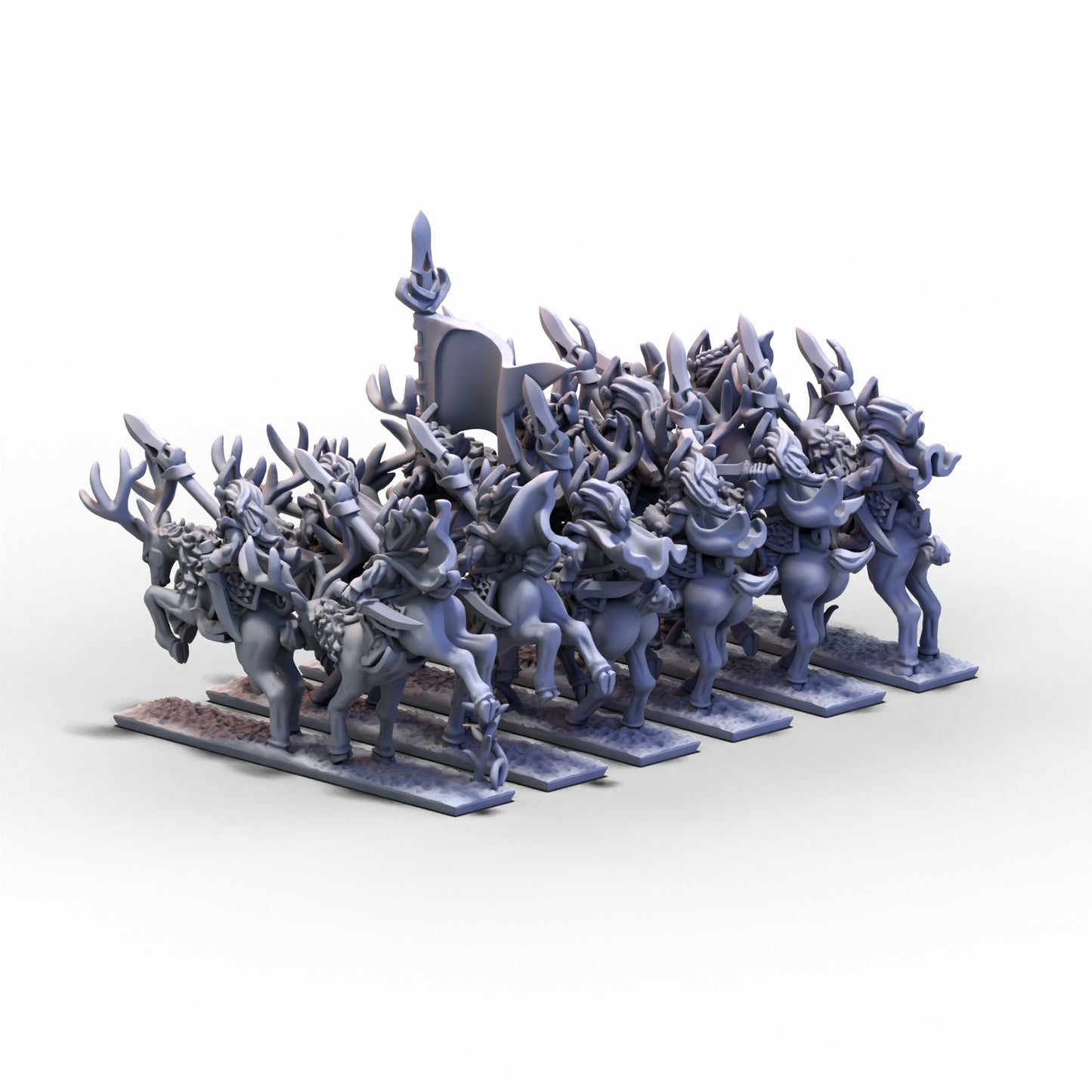 Wood Elves | Stag Riders Unit 1 | 10mm/15mm