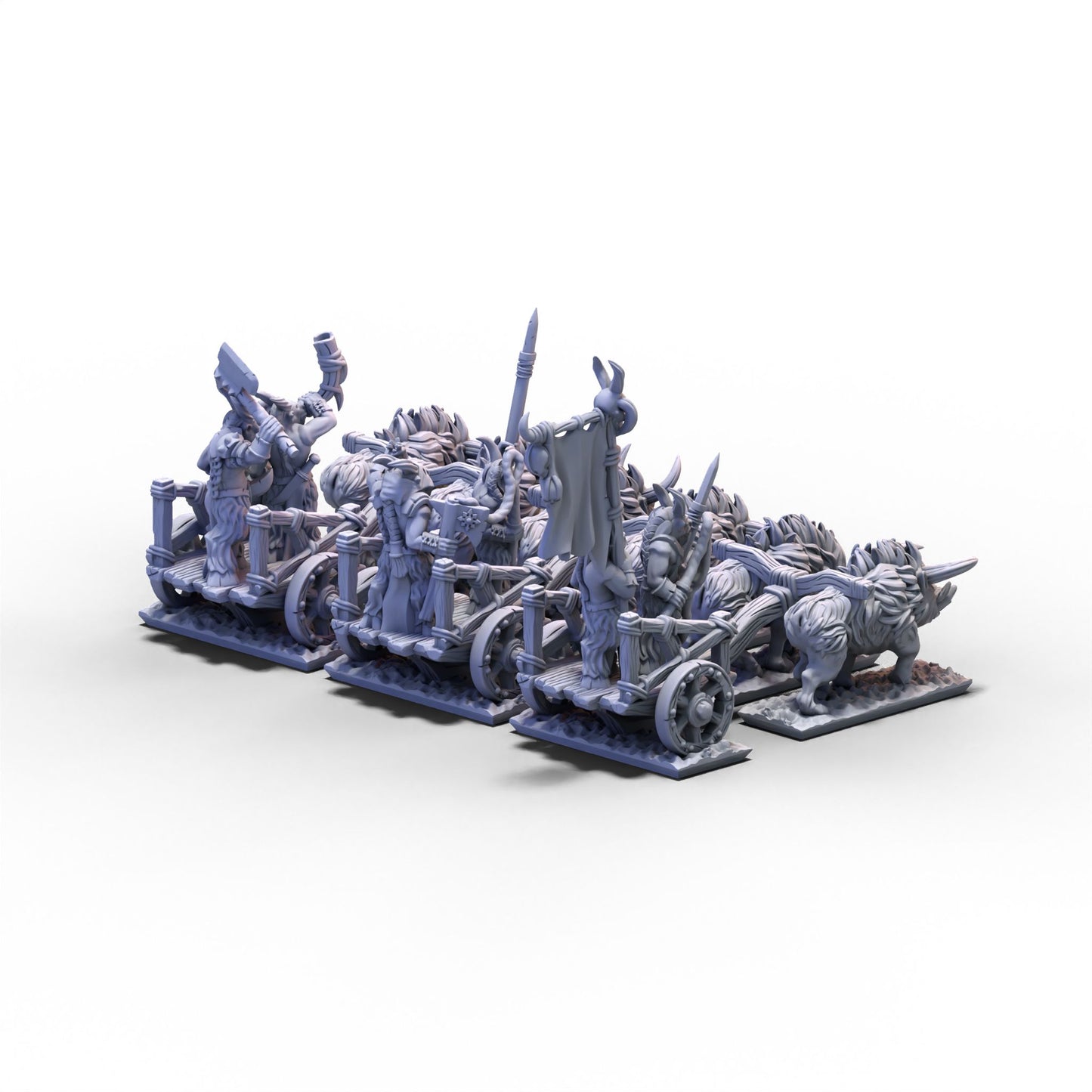 Beastmen | Tuskgor Chariots Unit 1 | 10mm/15mm