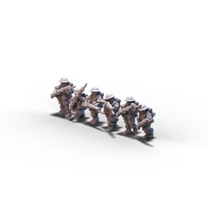 Great Britain | Riflemen Squad 1 (Africa) | 15mm/28mm miniatures