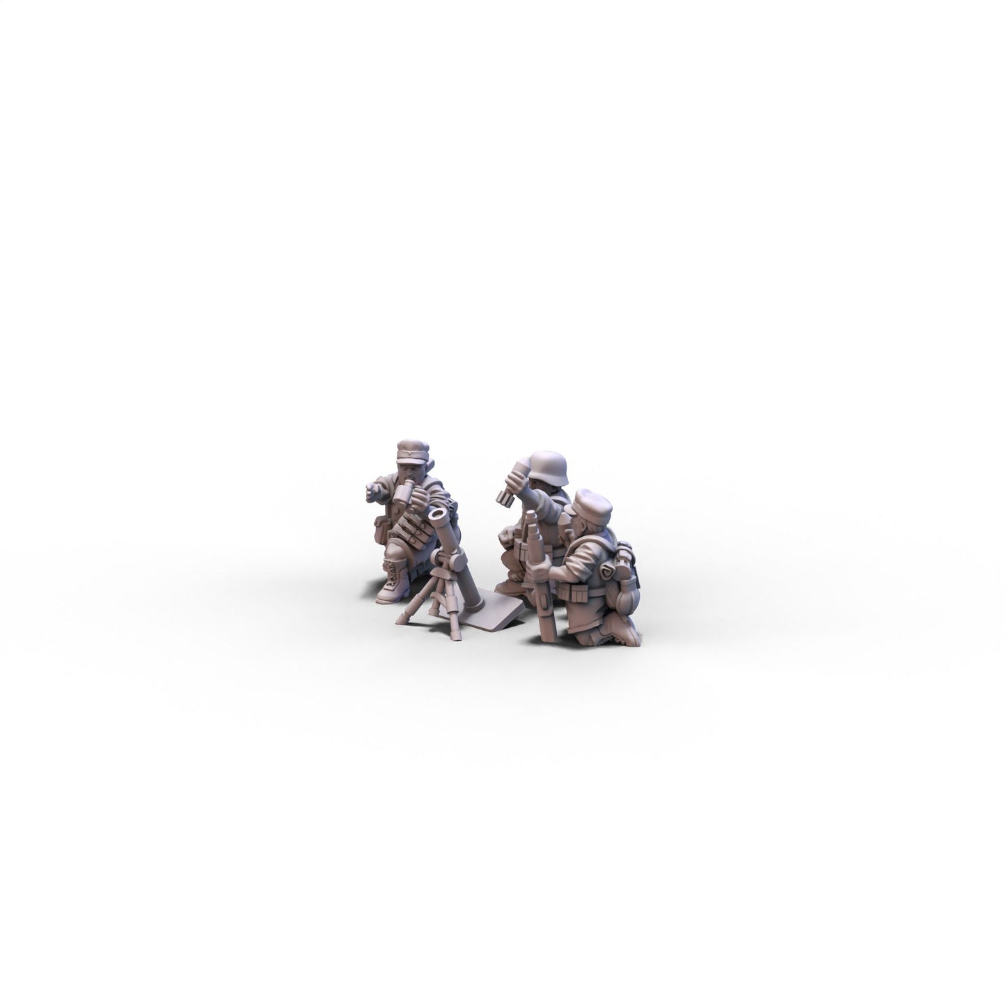 Germany | Afrika Korps Medium Mortar | 15mm/28mm miniatures