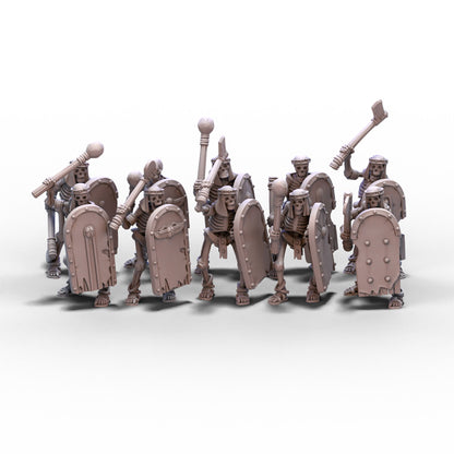 Eternal Dynasties | Ancient Skeletons with Hand Weapons | 28mm/32mm