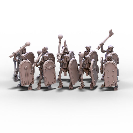 Eternal Dynasties | Ancient Skeletons with Hand Weapons | 28mm/32mm