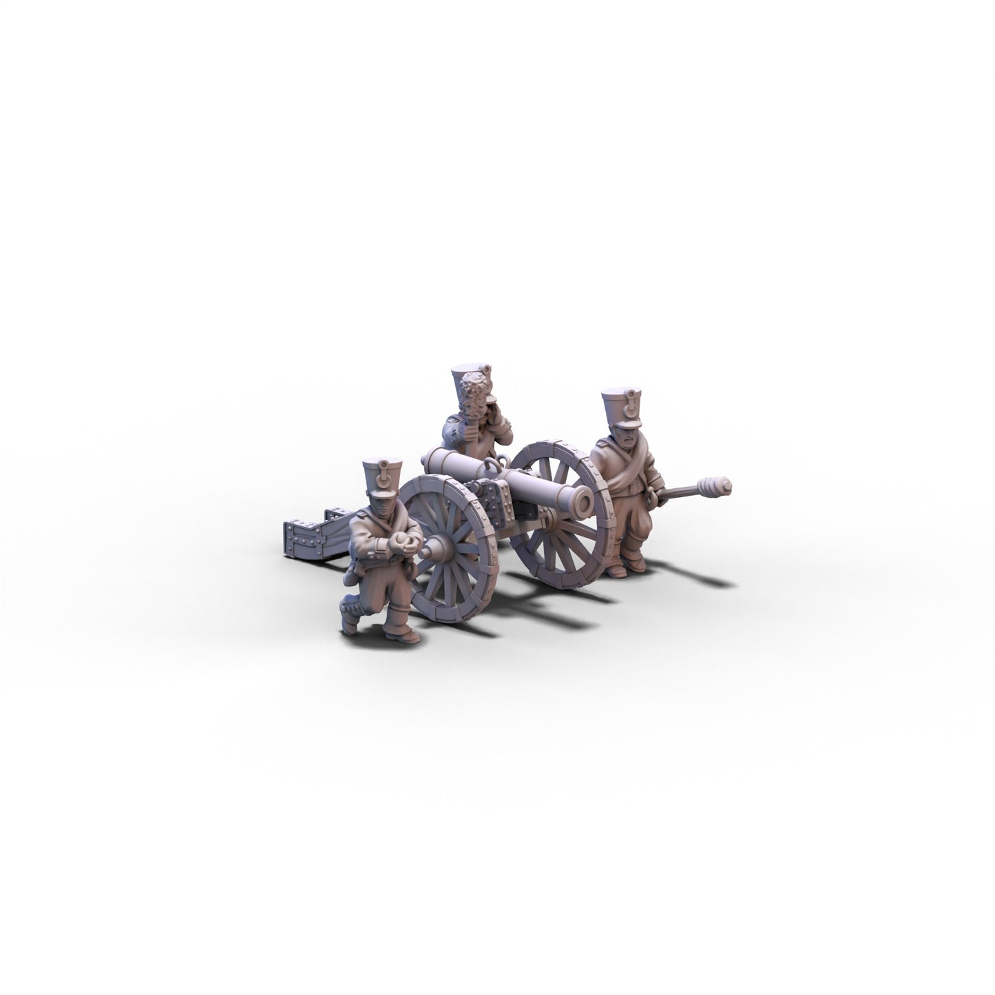 Prussia | 12-pdr Cannon with Crew 2 | 15mm