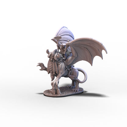 Dwarf Demonsmiths | Sorcerer on Lammasu (Helmet) | 10mm/15mm