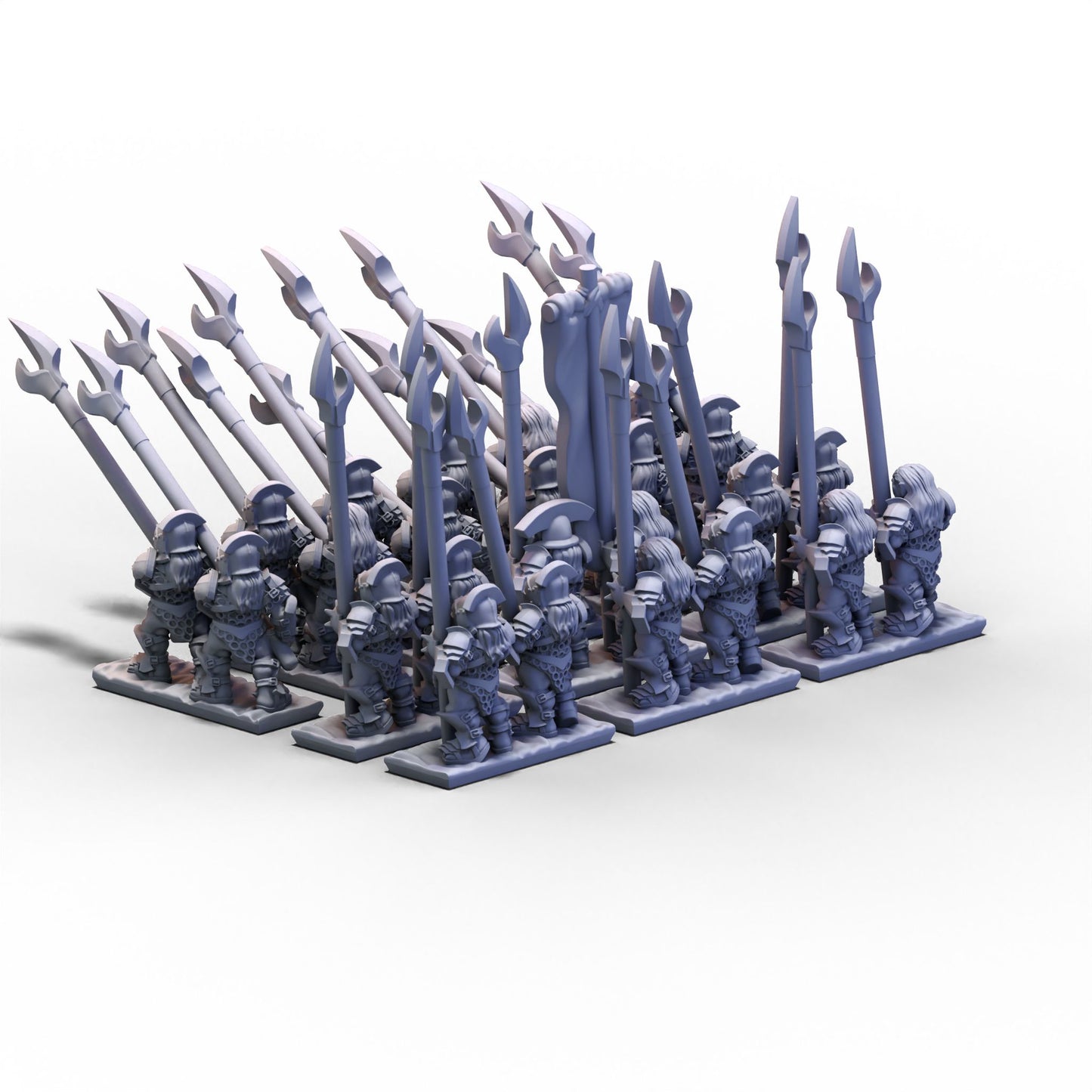 White Hand | Khoru-Kai Pikemen (3 stands) Unit 2 | 10mm/15mm