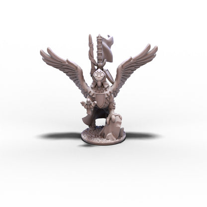 Chivalric Knights | Hippogriff with King | 10mm/15mm