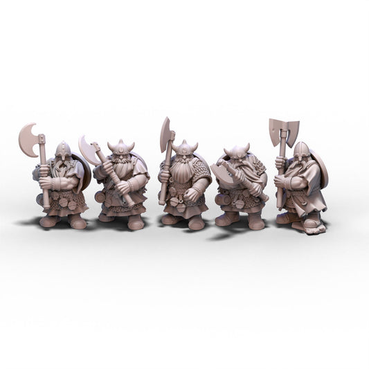 Sons of Ymir | Dwarf Warriors (Two Handed) | 28mm/32mm