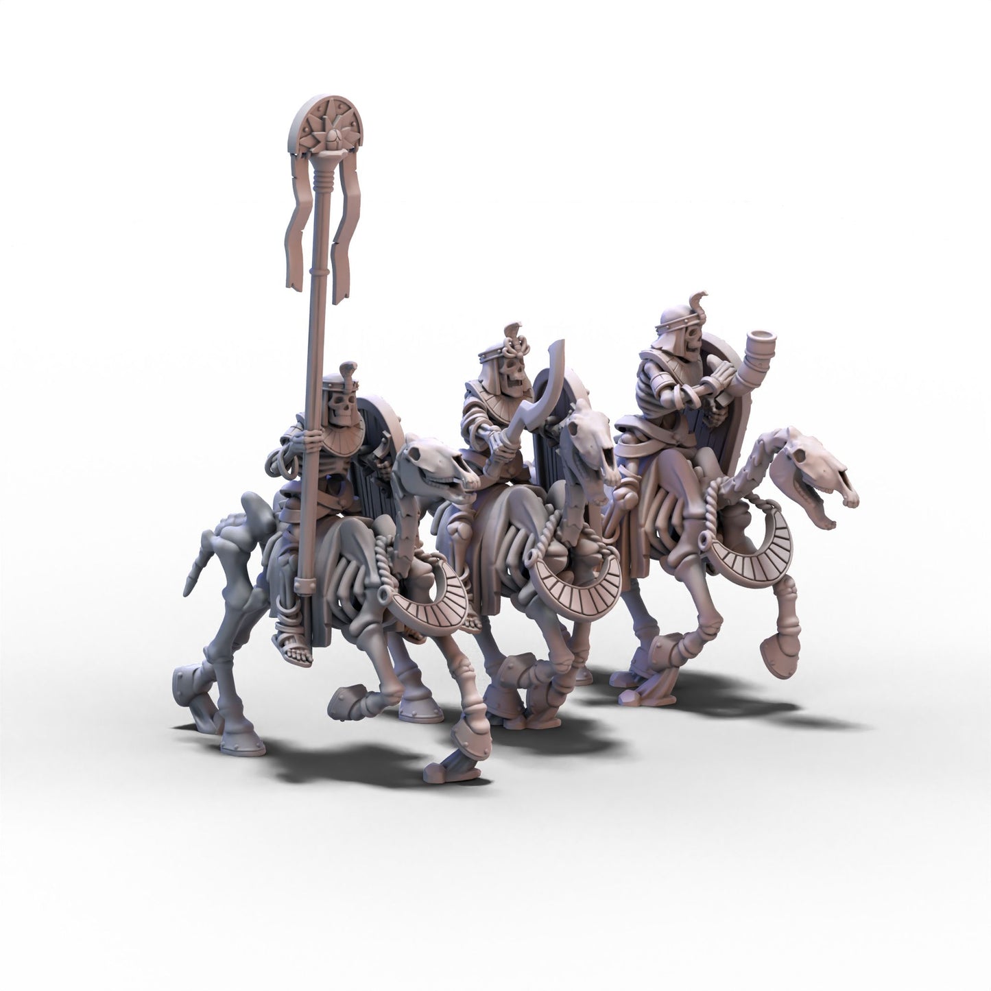 Eternal Dynasties | Ancient Skeletal Cavalry with Bows | 28mm/32mm