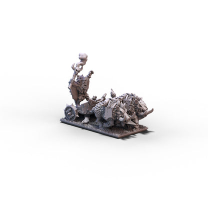 Orcs and Goblins (FD) | Orc Shaman on Chariot | 10mm/15mm