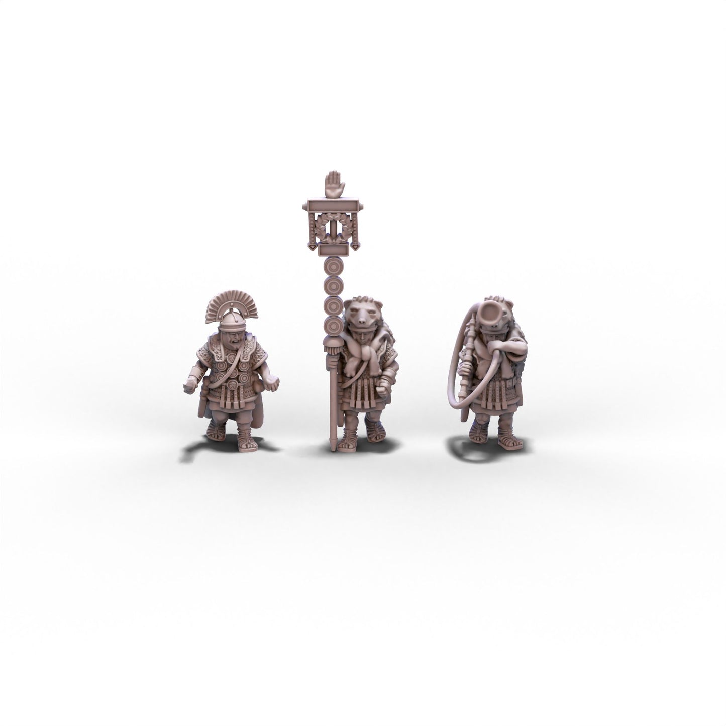 Imperial Rome | Roman Legionaries Command Group B | 15mm/28mm miniatures