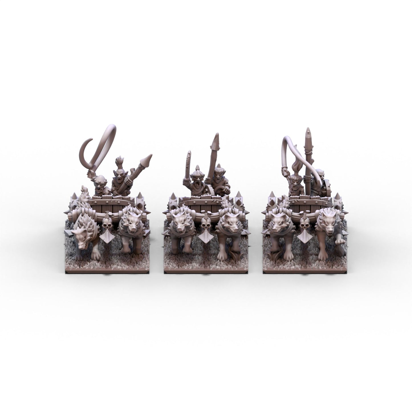 Orcs and Goblins (FD) | Goblin Wolf Chariots Unit | 10mm/15mm