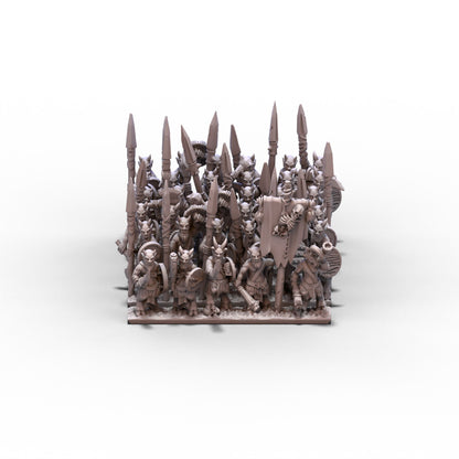 Beastmen | Beast Herd (Mixed Weapons) Unit 2 | 10mm/15mm