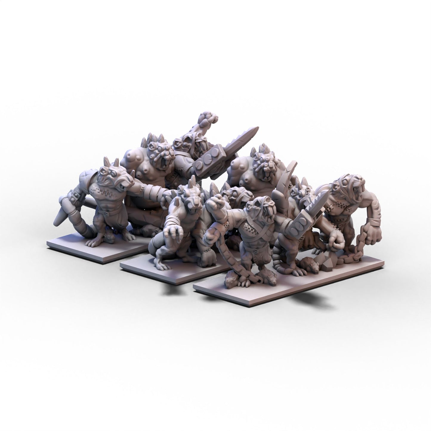 Vermin Clans | Rat Ogres Unit | 10mm/15mm