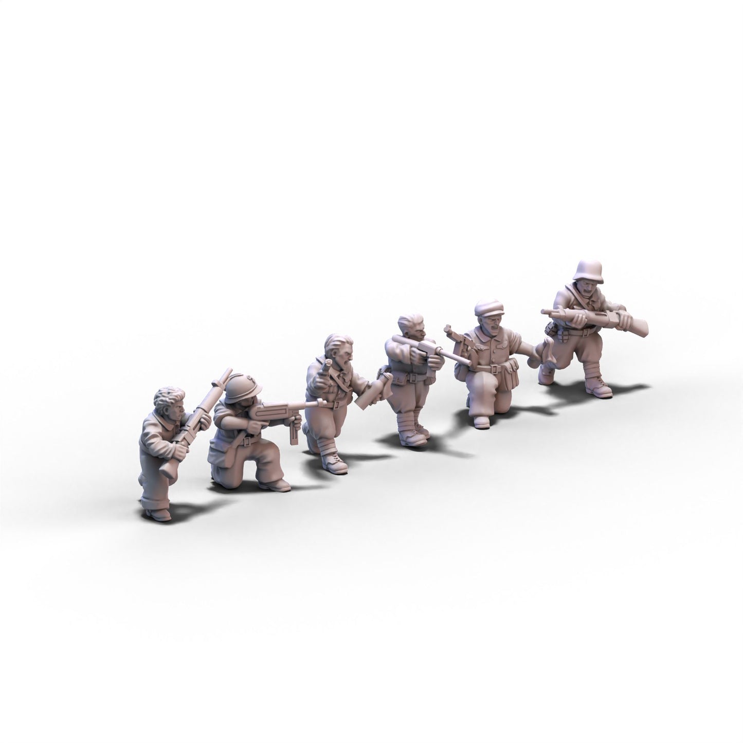 France | Resistance Soldiers (Male) | 15mm/28mm miniatures