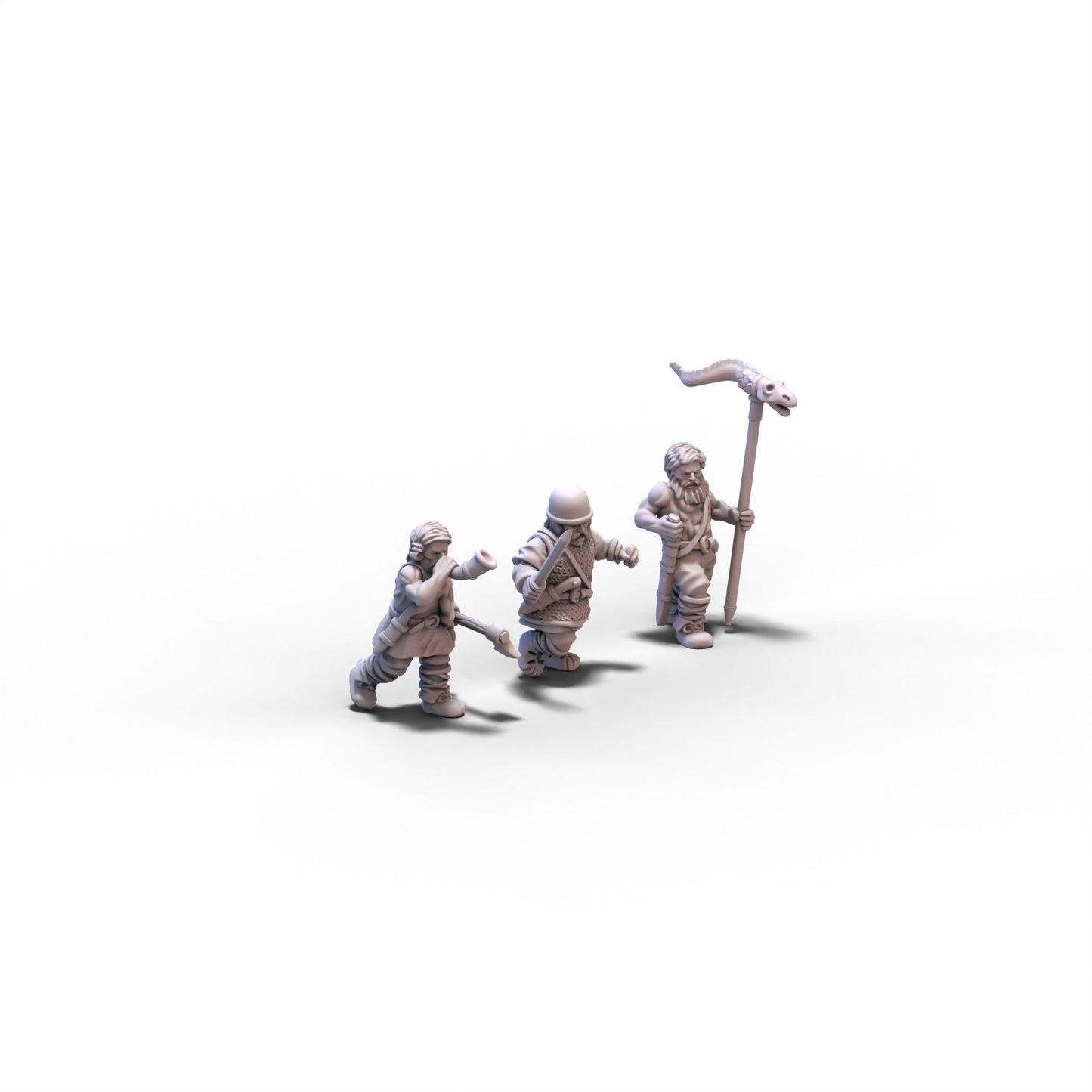 Germanic Tribes | Germanic Warriors Command Group | 15mm/28mm miniatures