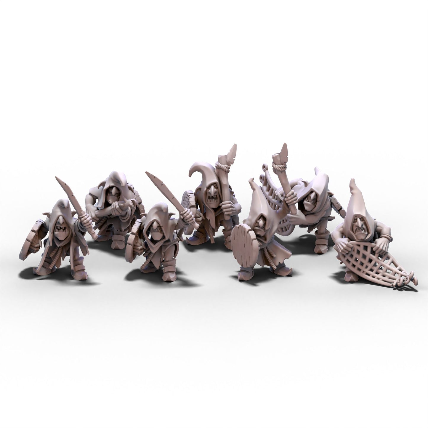 Goblin Tribes | Swamp Goblins with Hand Weapons | 28mm/32mm