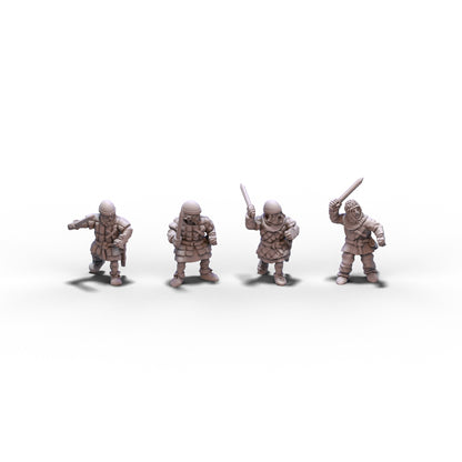 Scotland | Scot Warriors with Swords | 15mm/28mm miniatures