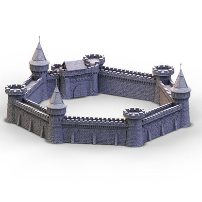 Castle Argent - Walls Set | 10mm