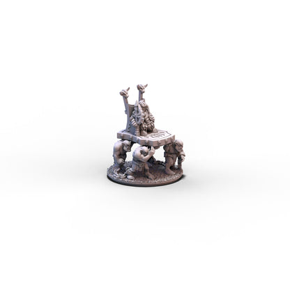 Dwarf Demonsmiths | Lord on Throne (Helmet) | 10mm/15mm