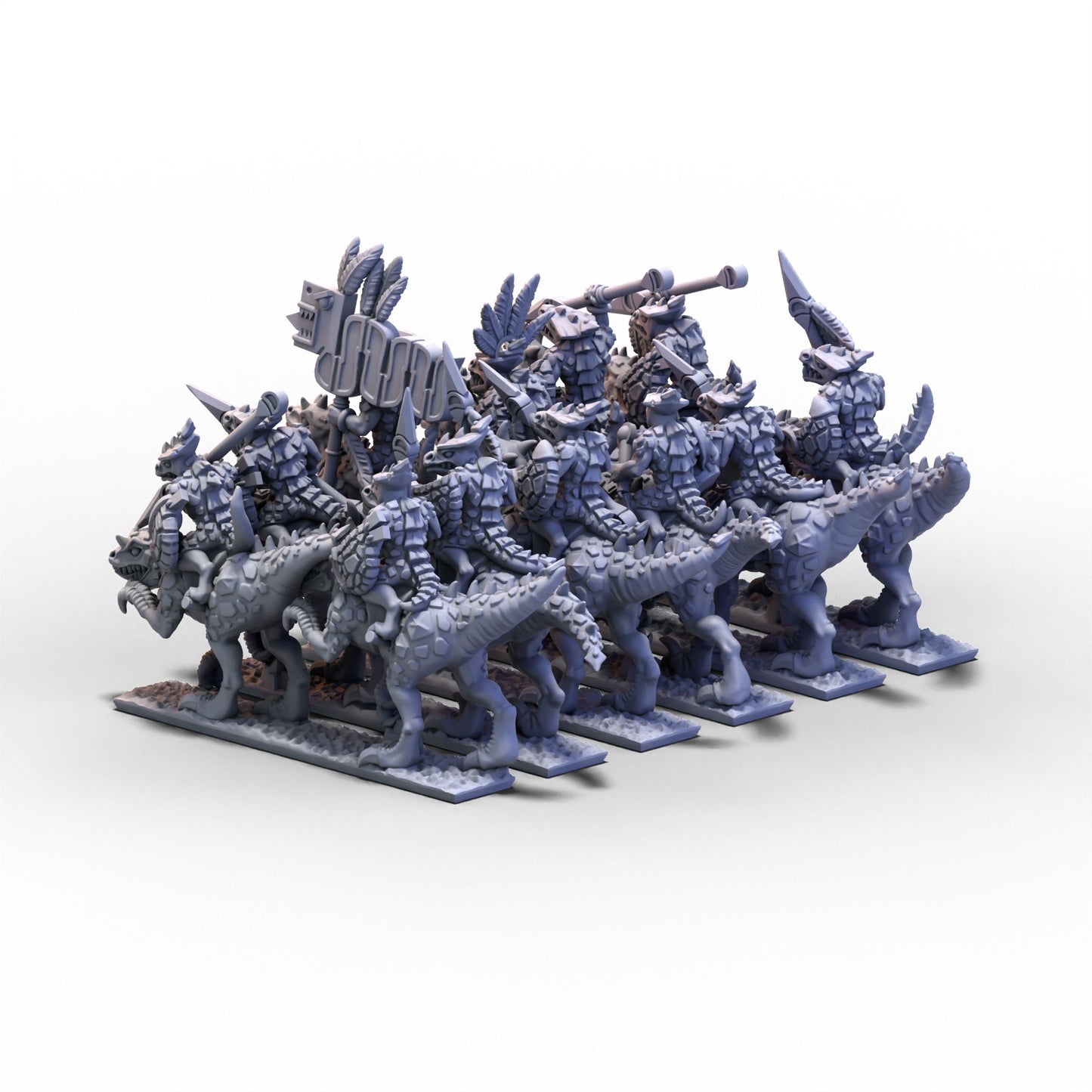 Reptilians | Cavalry Unit 2 | 10mm/15mm