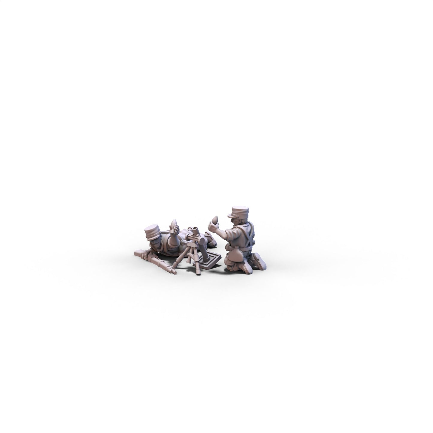 France | Foreign Legion Light Mortar | 15mm/28mm miniatures