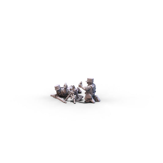 France | Foreign Legion Light Mortar | 15mm/28mm miniatures