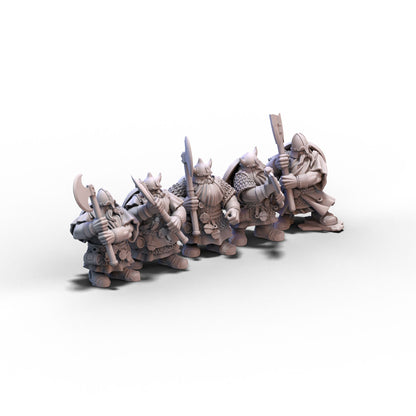 Sons of Ymir | Dwarf Warriors (Two Handed) | 28mm/32mm