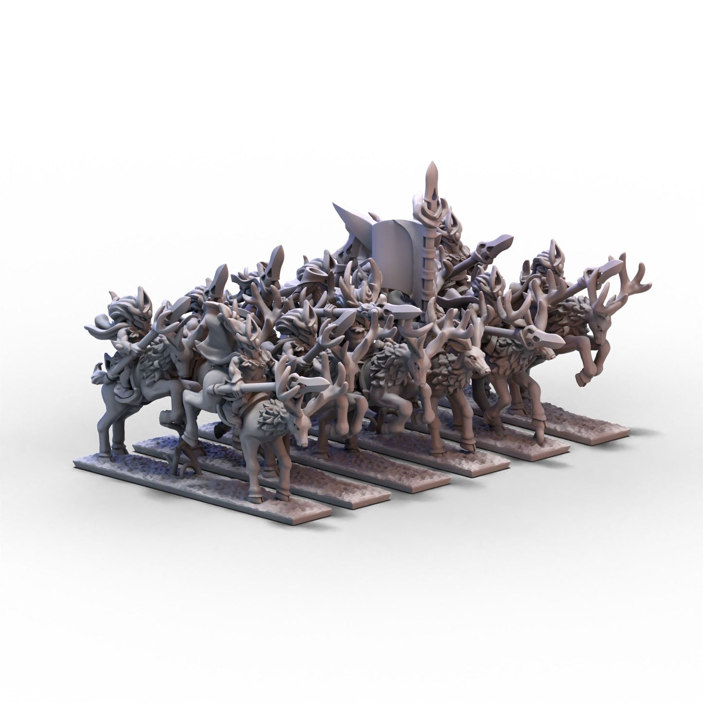 Wood Elves | Stag Riders Unit 2 | 10mm/15mm