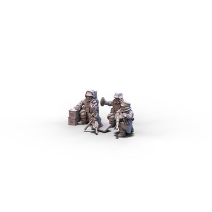 Germany | Winter Medium Mortar | 15mm/28mm miniatures