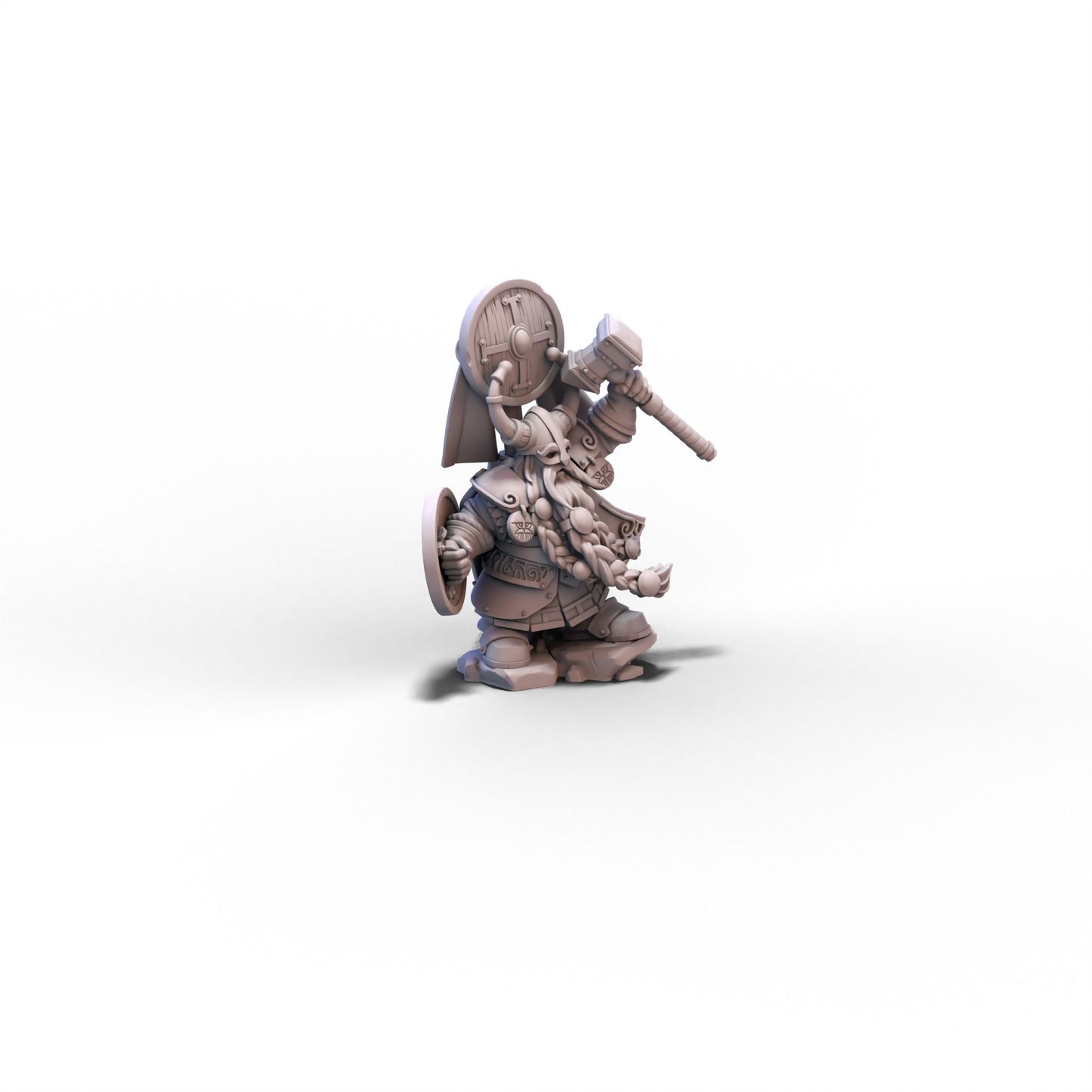 Sons of Ymir | Dwarf Prince with Hammer and Shield | 28mm/32mm