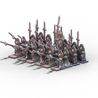 White Tree Kingdom | White Tree Royal Guard Unit (3 Stands) | 10mm/15mm