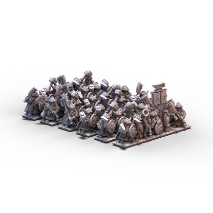 Dwarves | Dwarf Warriors Unit 1 | 10mm/15mm