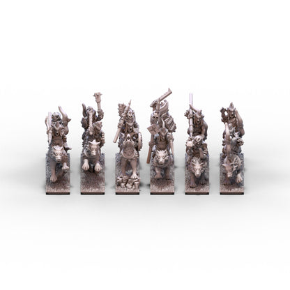 Dwarf Demonsmiths | Hobgoblin Wolf Riders Unit 1 | 10mm/15mm