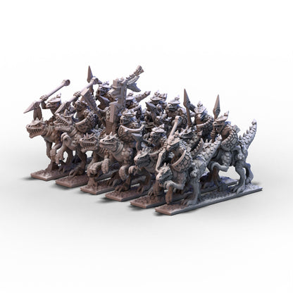 Reptilians | Cavalry Unit 1 | 10mm/15mm