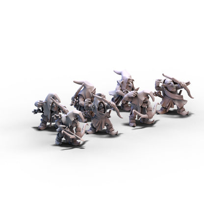 Goblin Tribes | Swamp Goblins with Bows | 28mm/32mm