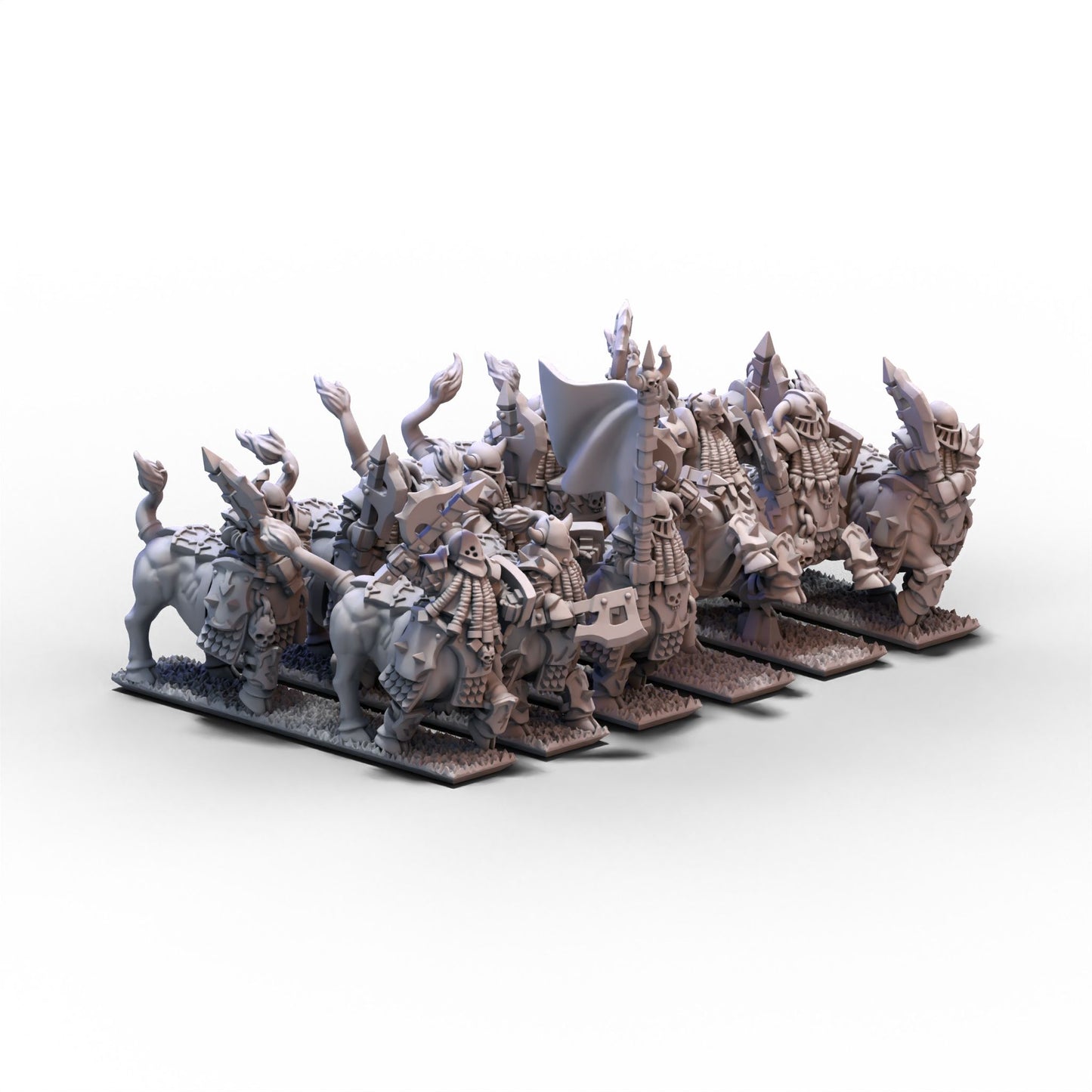 Dwarf Demonsmiths | Centaurs Unit 1 (Helmets) | 10mm/15mm