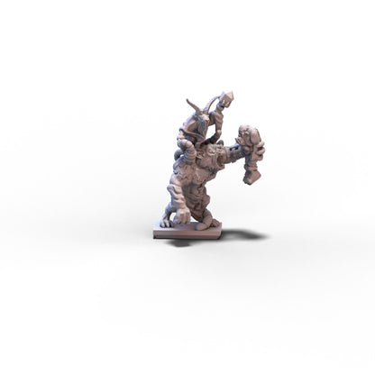 Vermin Clans | Seer on Rat Ogre V1 | 10mm/15mm