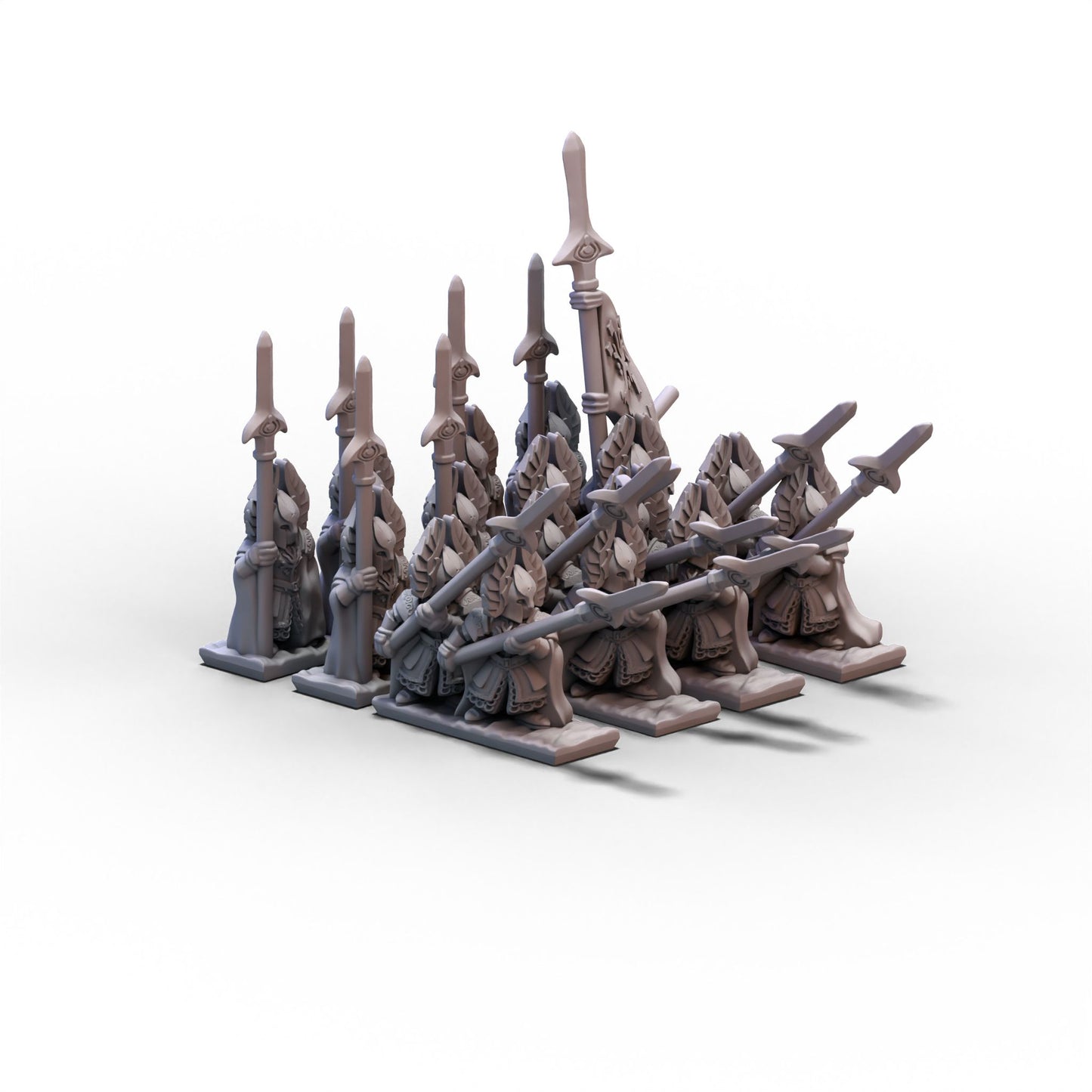 White Tree Kingdom | White Tree Royal Guard Unit (2 Stands) | 10mm/15mm